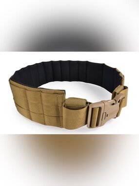 Blackhawk Padded Patrol Belt Tan Medium Tactical MOLLE Duty Belt 43-49” Waist
